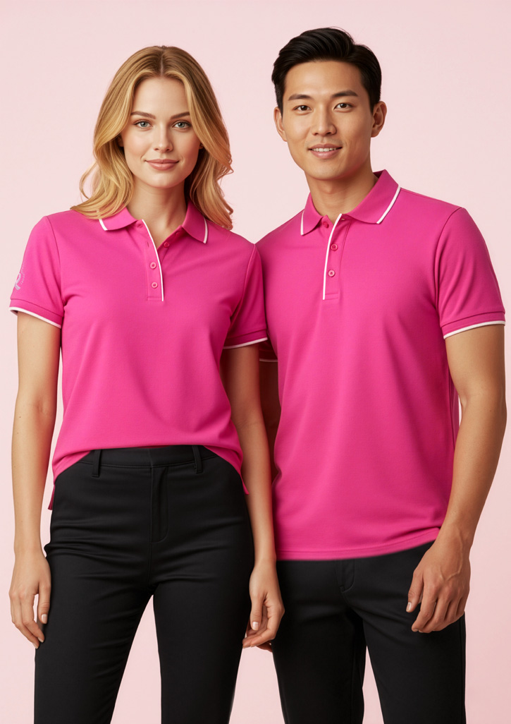 
<span> Womens Pink Short Sleeve Polo</span>
